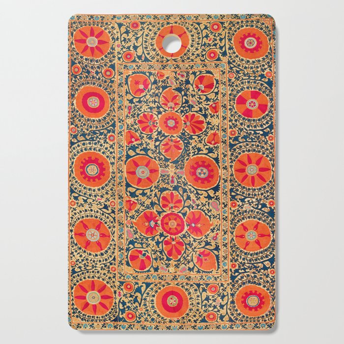 Kermina Suzani Uzbekistan Print Cutting Board Gallery Image 1