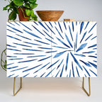 Indigo Sparks | Watercolor Pattern Credenza Gallery Image 1