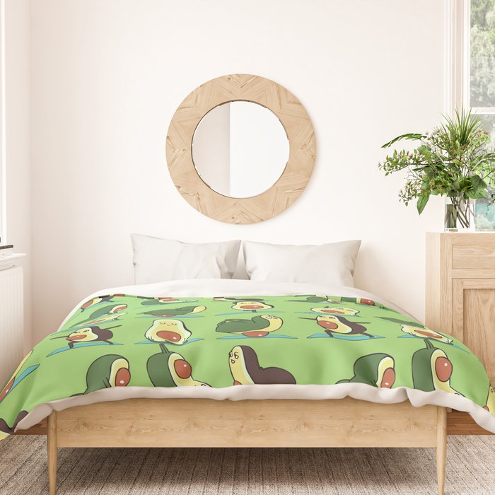 Avocado Yoga Duvet Cover Gallery Image 3