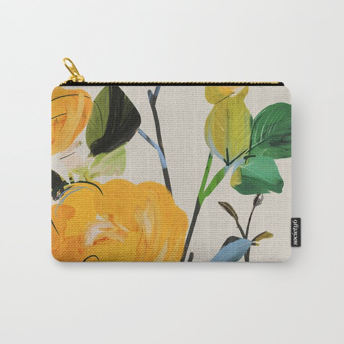 Yellow Flowers 2 Carry All Pouch Gallery Image 1