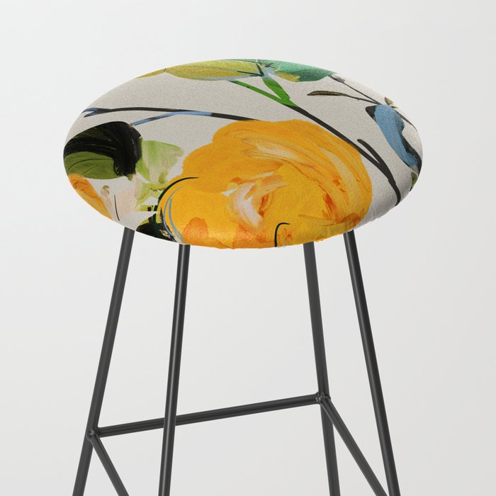 Yellow Flowers 2 Stool Gallery Image 2