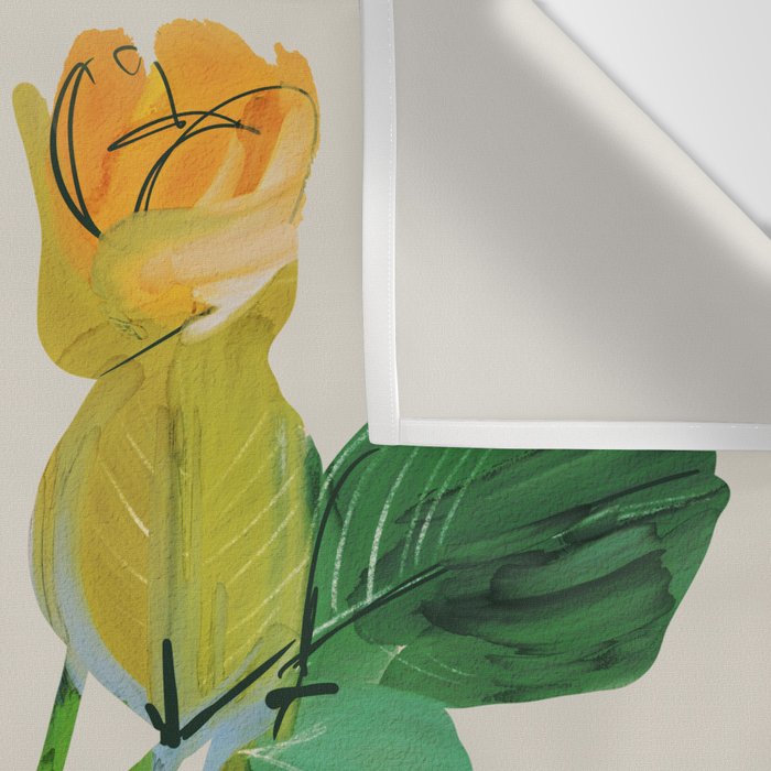 Yellow Flowers 2 Wall Tapestry Gallery Image 3