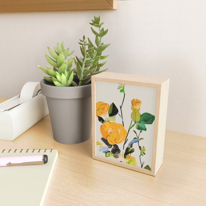 Yellow Flowers 2 Mini Art Print Gallery Image 2