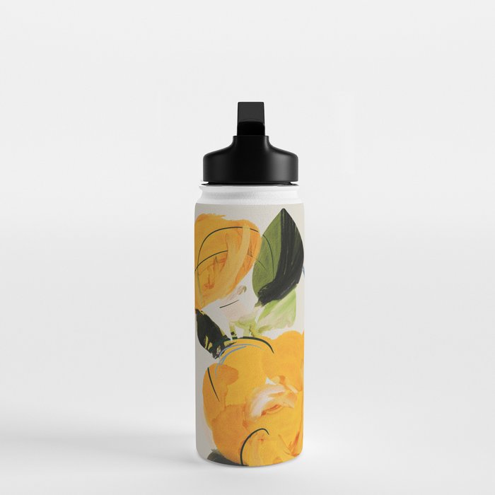 Yellow Flowers 2 Water Bottle Gallery Image 3