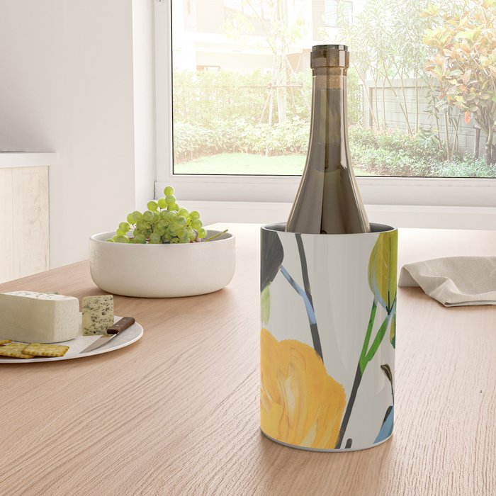 Yellow Flowers 2 Wine Chiller Gallery Image 4
