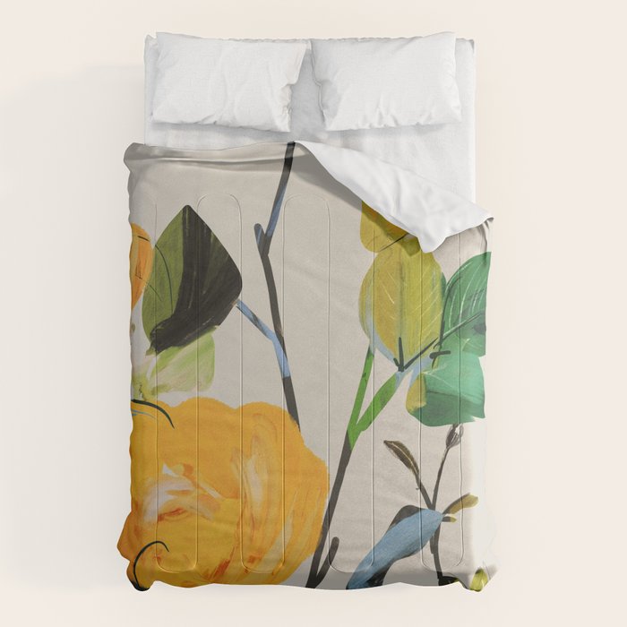 Yellow Flowers 2 Comforter Gallery Image 6