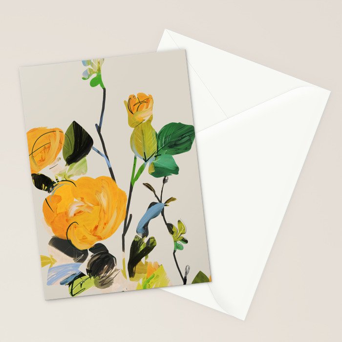 Yellow Flowers 2 Stationery Card Gallery Image 2