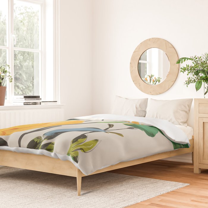 Yellow Flowers 2 Duvet Cover Gallery Image 2