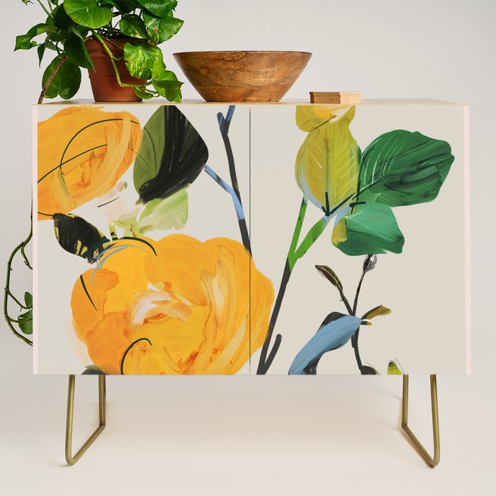 Yellow Flowers 2 Credenza Gallery Image 1