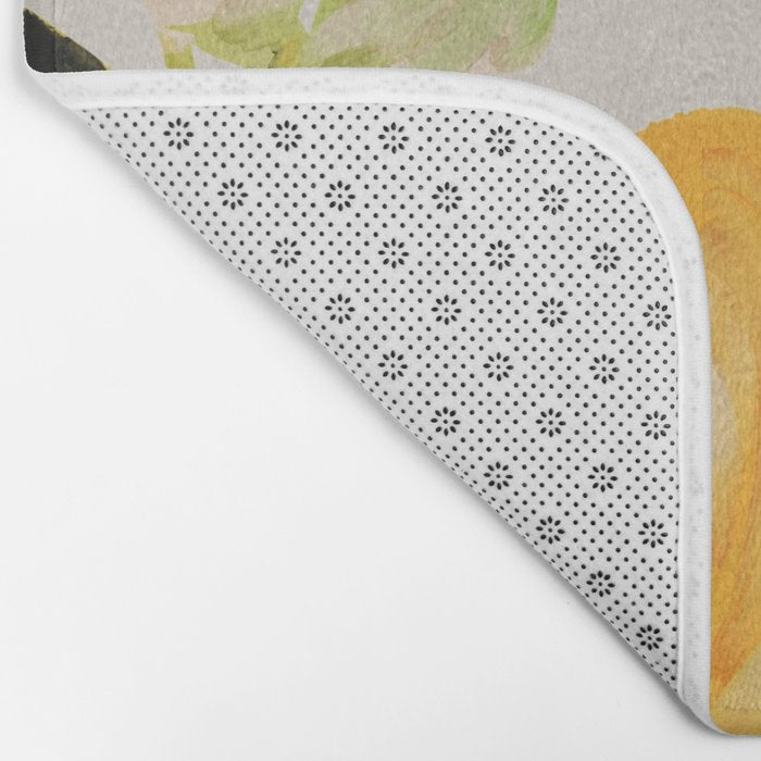 Yellow Flowers 2 Bath Mat Gallery Image 2