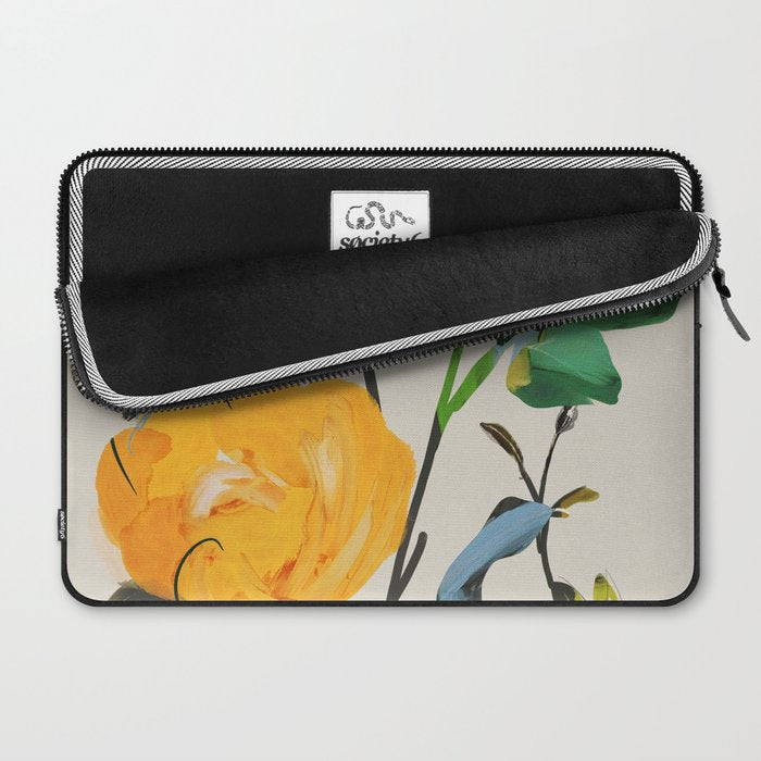 Yellow Flowers 2 Laptop Sleeve Gallery Image 2