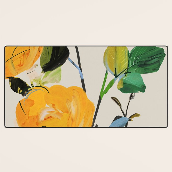 Yellow Flowers 2 Desk Mat Gallery Image 3