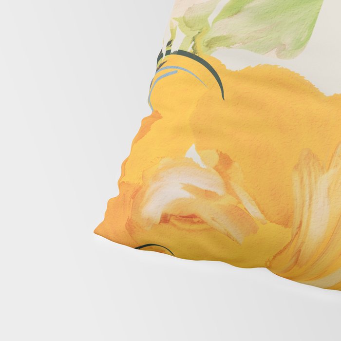 Yellow Flowers 2 Pillow Sham Gallery Image 4