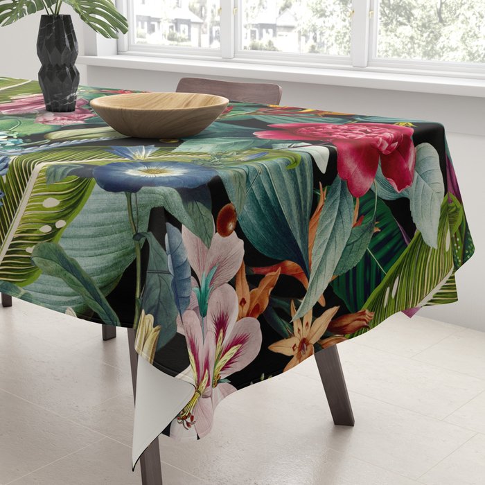 Chintzy Florals - Night Tablecloth Gallery Image 3