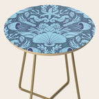 Neptune's joy dublex blue damask reworked Side Table Gallery Image 2