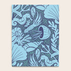 Neptune's joy dublex blue damask reworked Notebook Gallery Image 4