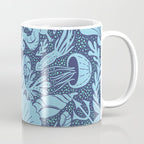 Neptune's joy dublex blue damask reworked Coffee Mug Gallery Image 1