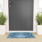 Neptune's joy dublex blue damask reworked Welcome Mat Gallery Image 3