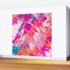 Vibrant Colorful Abstract Splatter Painting with Glitter Wall Mural Gallery Image 2