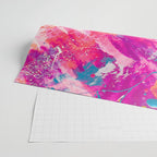 Vibrant Colorful Abstract Splatter Painting with Glitter Wrapping Paper Gallery Image 2