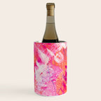 Vibrant Colorful Abstract Splatter Painting with Glitter Wine Chiller Gallery Image 3