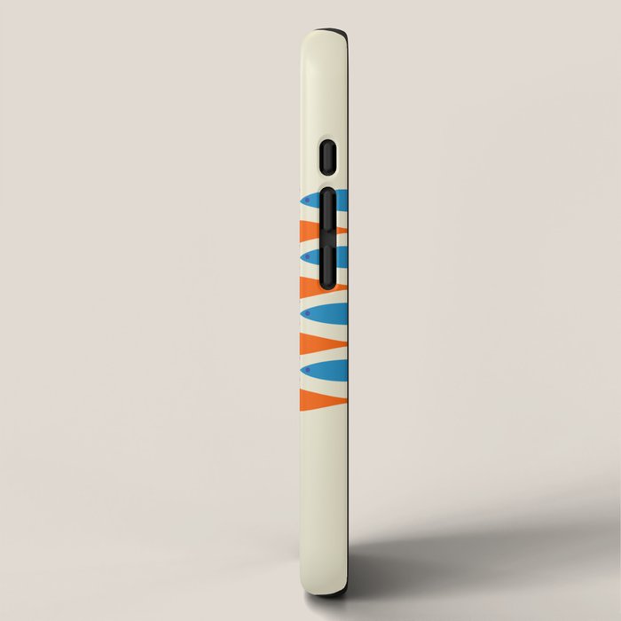 Fish Stripe Colorful Minimalist Mid Century Modern Fish Pattern iPhone Case Gallery Image 2