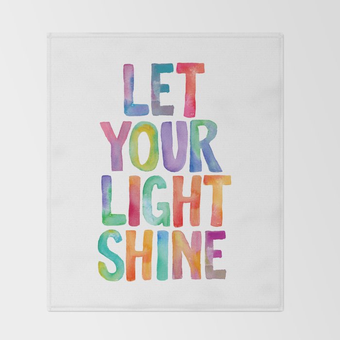 Let Your Light Shine Throw Blanket Gallery Image 2