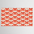Elegant Red Bow Pattern: A Classic and Stylish Design Tablecloth Gallery Image 2