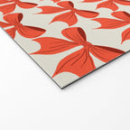 Elegant Red Bow Pattern: A Classic and Stylish Design Welcome Mat Gallery Image 2