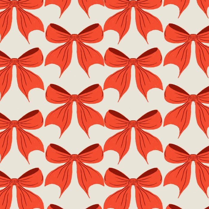 Elegant Red Bow Pattern: A Classic and Stylish Design Coffee Mug Gallery Image 2
