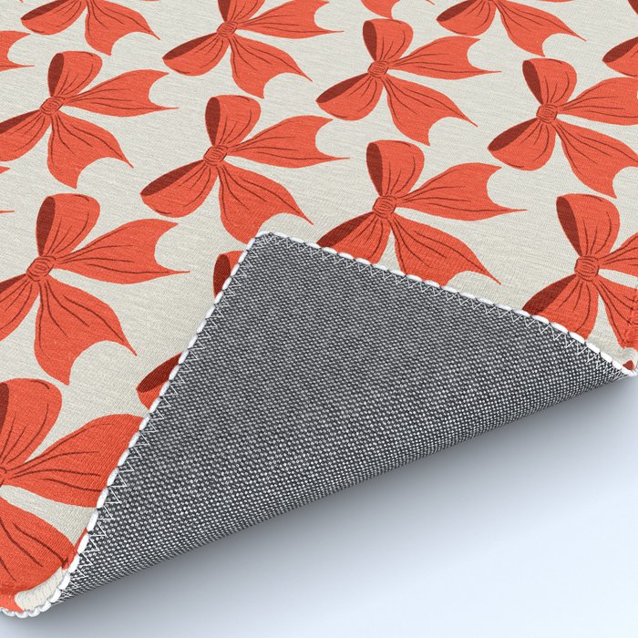 Elegant Red Bow Pattern: A Classic and Stylish Design Rug Gallery Image 4