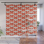 Elegant Red Bow Pattern: A Classic and Stylish Design Wall Mural Gallery Image 1