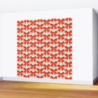 Elegant Red Bow Pattern: A Classic and Stylish Design Wall Mural Gallery Image 2