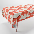 Elegant Red Bow Pattern: A Classic and Stylish Design Tablecloth Gallery Image 1