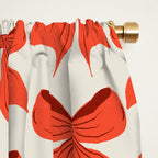 Elegant Red Bow Pattern: A Classic and Stylish Design Window Curtain Gallery Image 2
