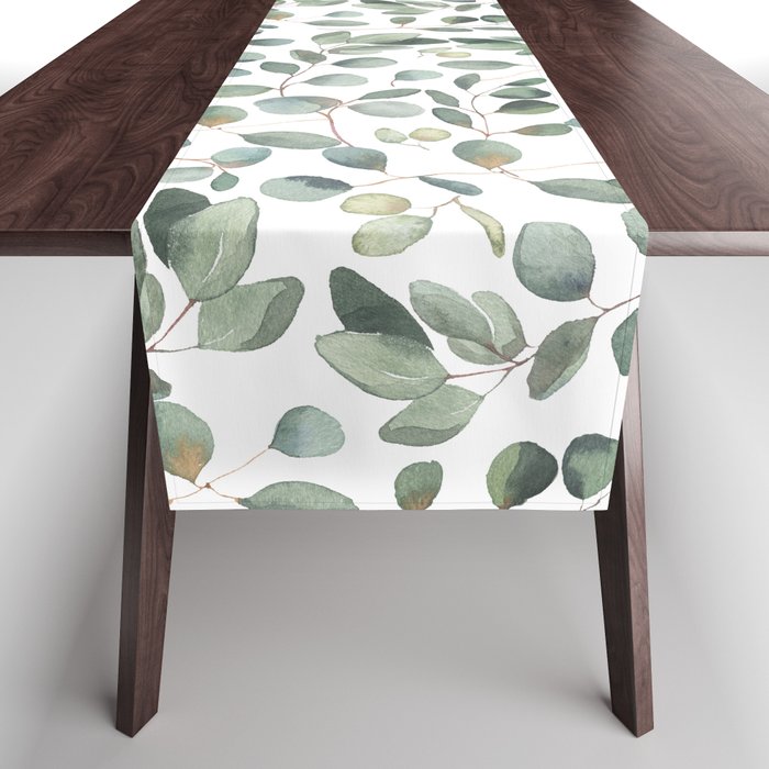 Eucalyptus Leaves Garden Table Runner Gallery Image 1