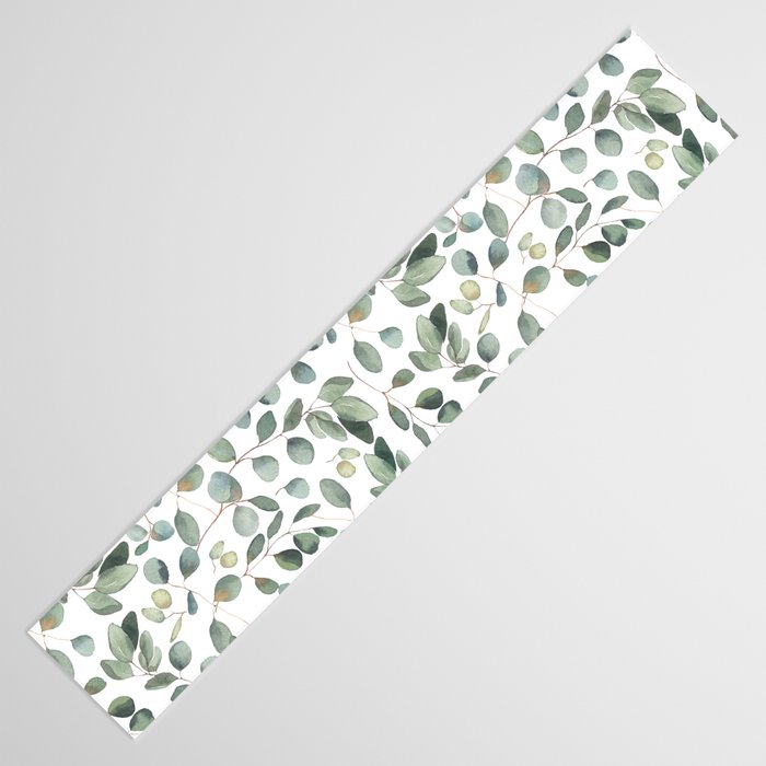 Eucalyptus Leaves Garden Table Runner Gallery Image 3