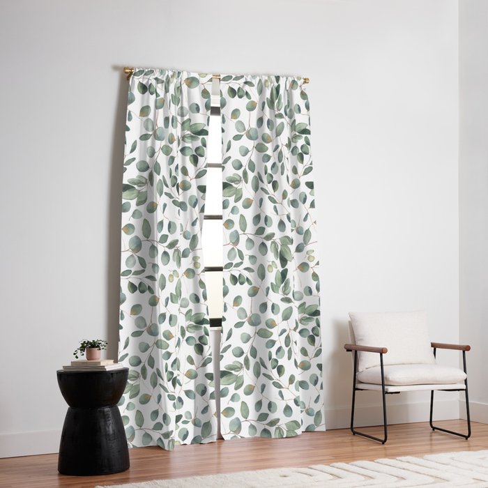 Eucalyptus Leaves Garden Window Curtain Gallery Image 2