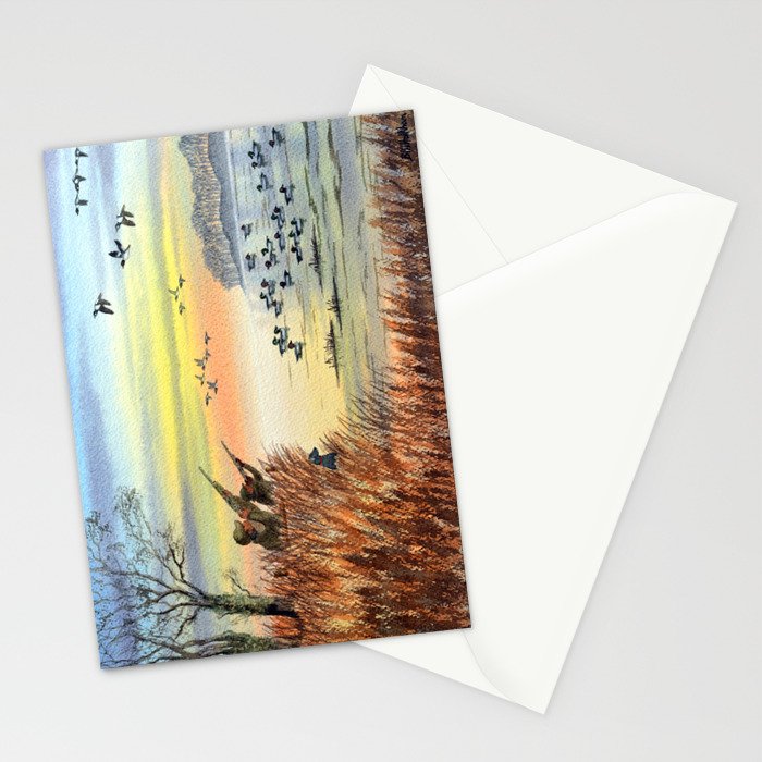 Duck Hunting With Dad For Goldeneye Stationery Card Gallery Image 2