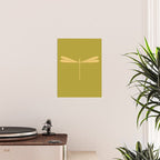 Dragonfly Pattern XV Chartreuse Green Poster Gallery Image 2
