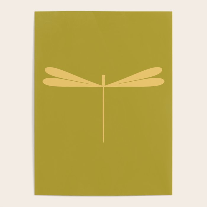 Dragonfly Pattern XV Chartreuse Green Poster Gallery Image 4