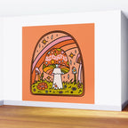 Scorpio Mushroom Wall Mural Gallery Image 2