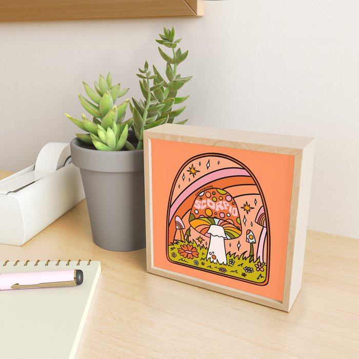 Scorpio Mushroom Mini Art Print Gallery Image 2
