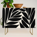 Black Seagrass Shapes Drawing Credenza Gallery Image 1