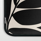 Black Seagrass Shapes Drawing Laptop Sleeve Gallery Image 3