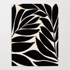Black Seagrass Shapes Drawing Poster Gallery Image 4