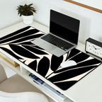 Black Seagrass Shapes Drawing Desk Mat Gallery Image 2