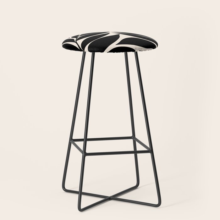 Black Seagrass Shapes Drawing Stool Gallery Image 1
