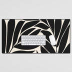 Black Seagrass Shapes Drawing Desk Mat Gallery Image 1