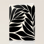 Black Seagrass Shapes Drawing Stationery Card Gallery Image 2